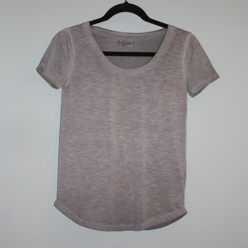 Mudd/ Light Gray Short Sleeve Tee (Small)